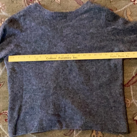 CHARCOAL WOOL π¦ Cardigan Vintage Linden Hill SZ M/LG - Picture 7 of 16